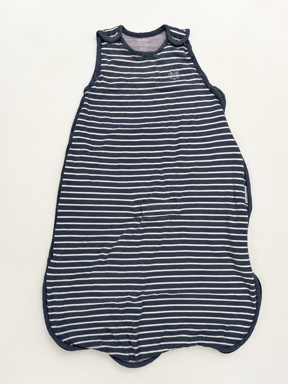2-24M EUC Woolino 4 Season Sleep Sack Blue Stripe